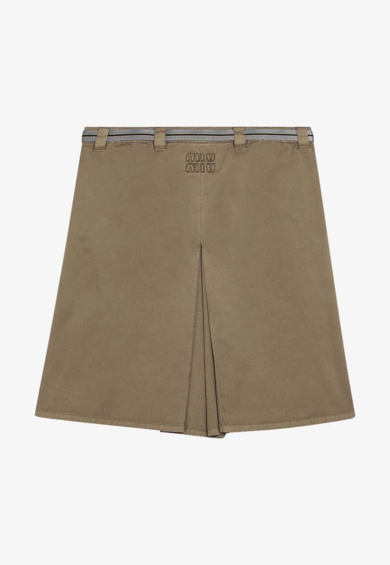 Logo Embroidered Mini Skirt