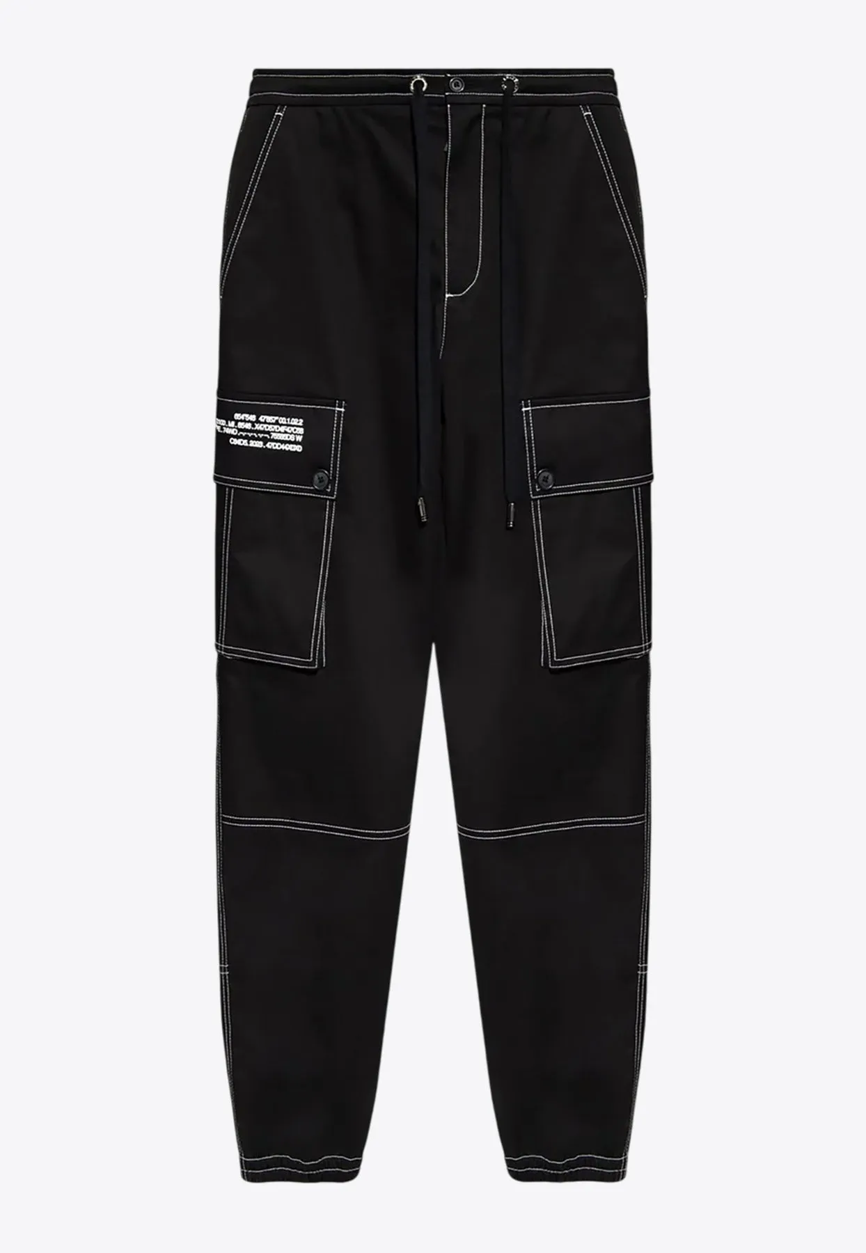 Logo Print Cargo Pants