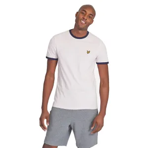Lyle & Scott Ringer T-Shirt Strawberry Cream/Navy