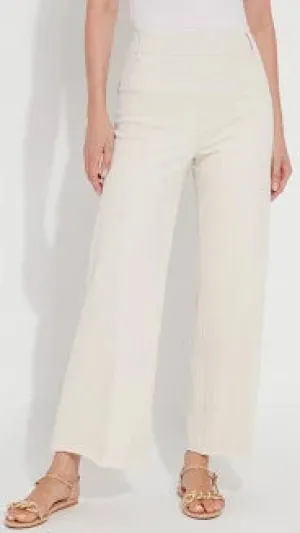 Lysse Erin Wide Leg Denim Pant- Oat