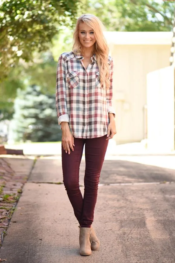 Mad for Plaid Top
