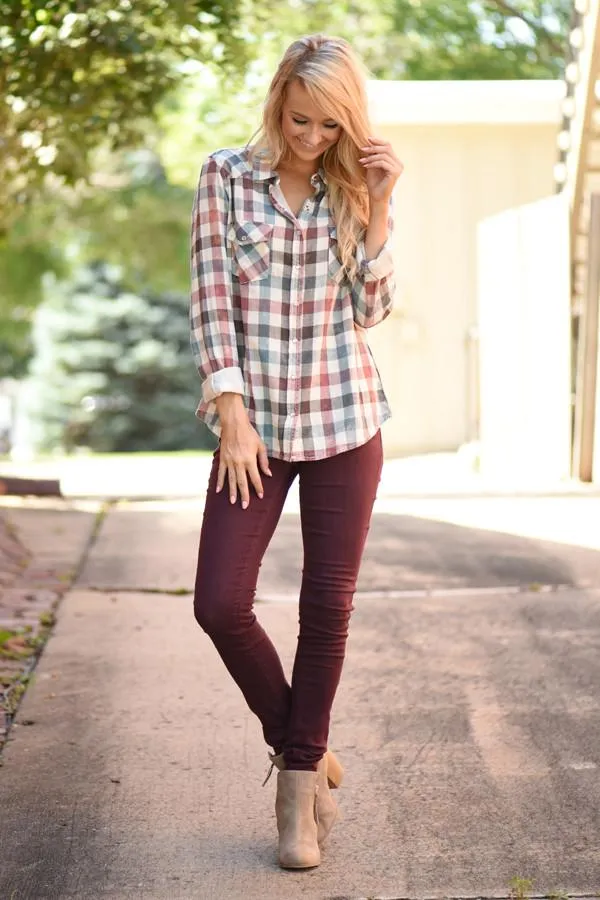 Mad for Plaid Top
