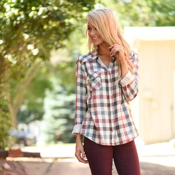 Mad for Plaid Top