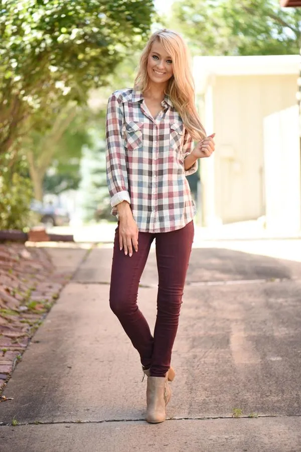 Mad for Plaid Top