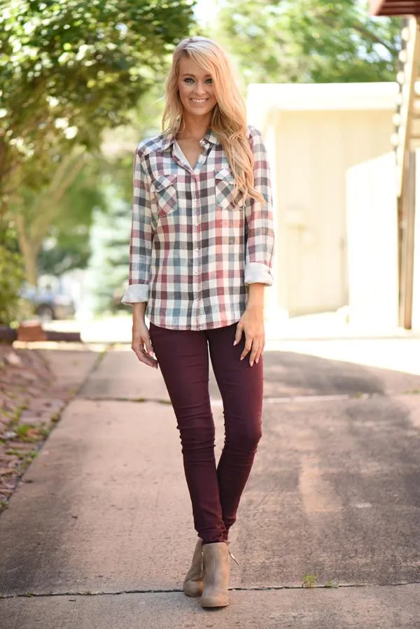 Mad for Plaid Top