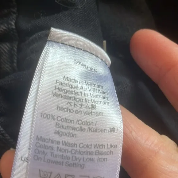 Madewell Black Wide Sweep Trouser Jeans Size 31/31” A20