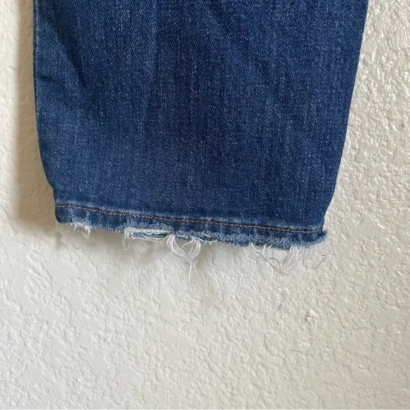 Madewell The Perfect Vintage Crop Blue Jeans Stretch Denim High Waisted AE160 27