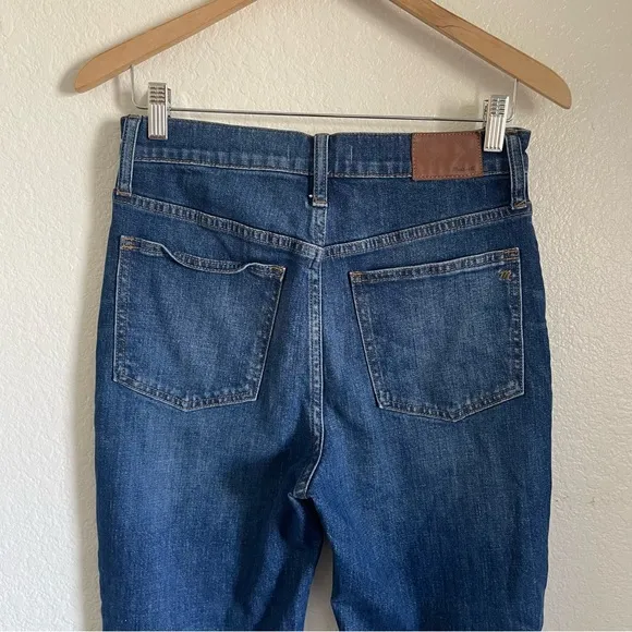 Madewell The Perfect Vintage Crop Blue Jeans Stretch Denim High Waisted AE160 27