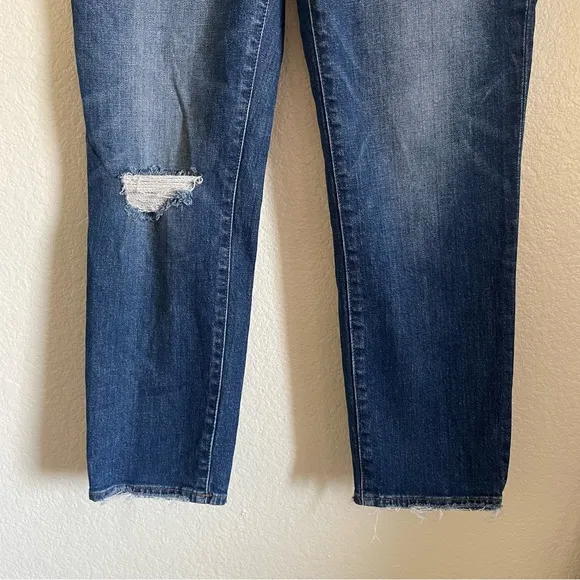 Madewell The Perfect Vintage Crop Blue Jeans Stretch Denim High Waisted AE160 27