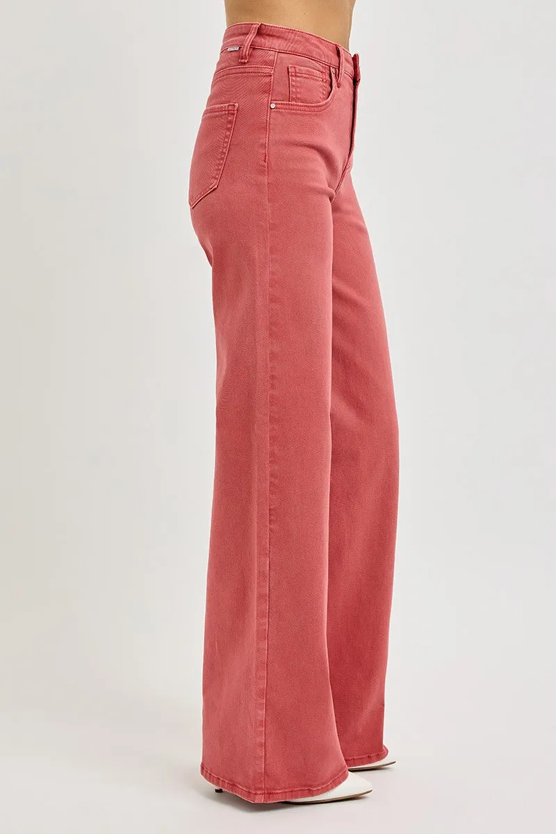 Make Ya Blush Wide Leg Jeans