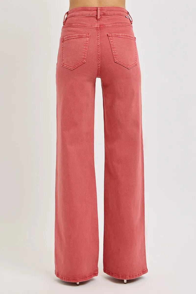 Make Ya Blush Wide Leg Jeans