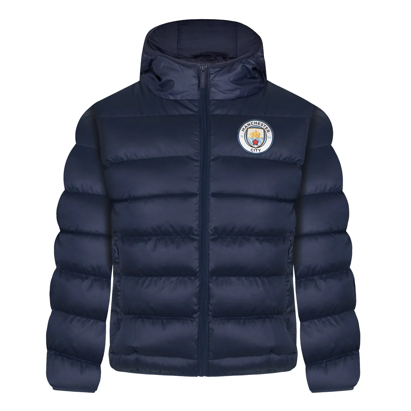 Manchester City FC Boys Quilted Jacket