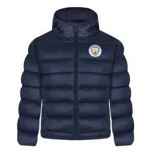 Manchester City FC Boys Quilted Jacket