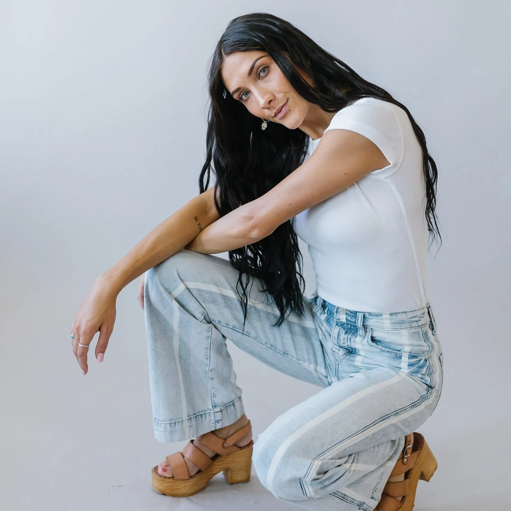 Marchesa High Rise 90s Flares by Kancan
