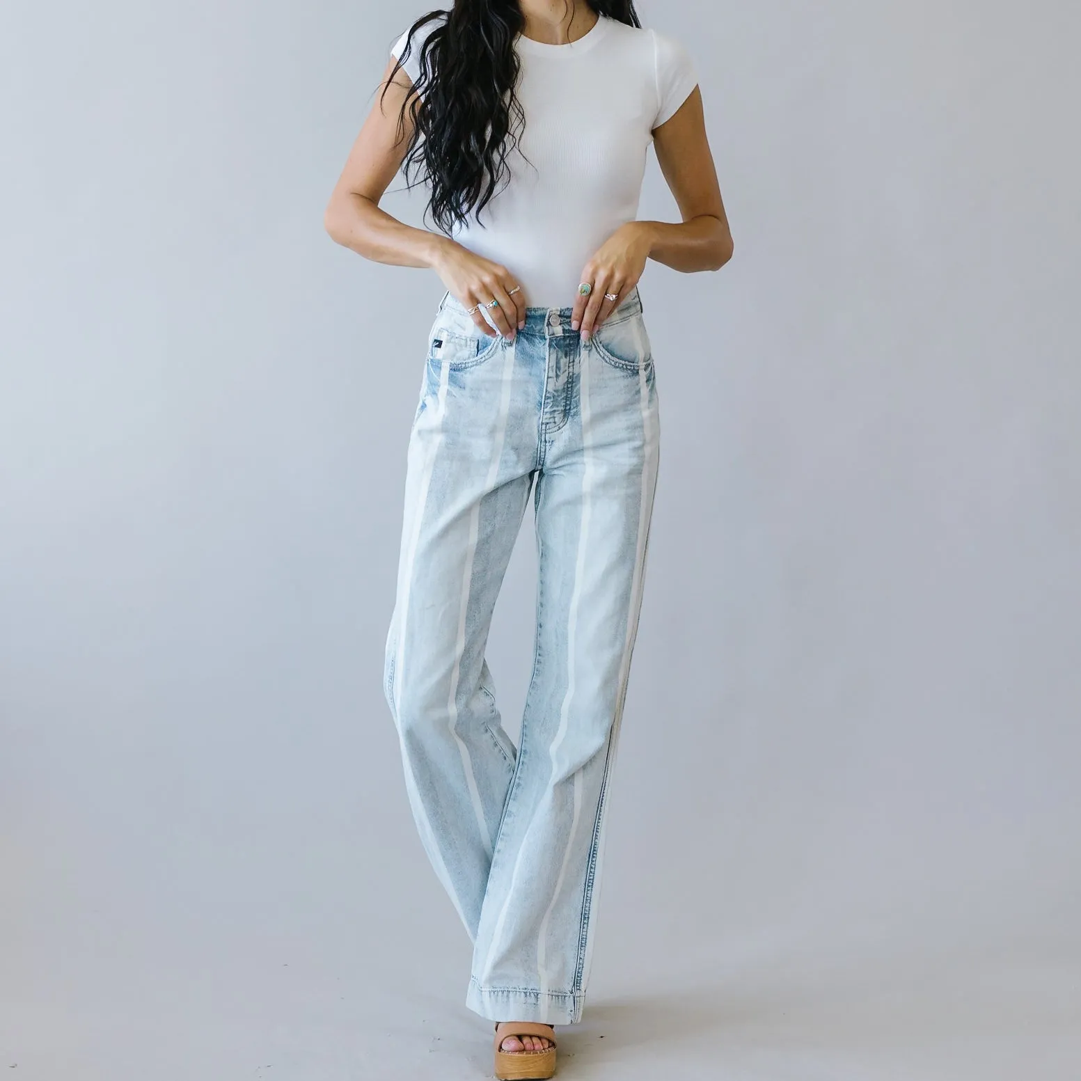 Marchesa High Rise 90s Flares by Kancan