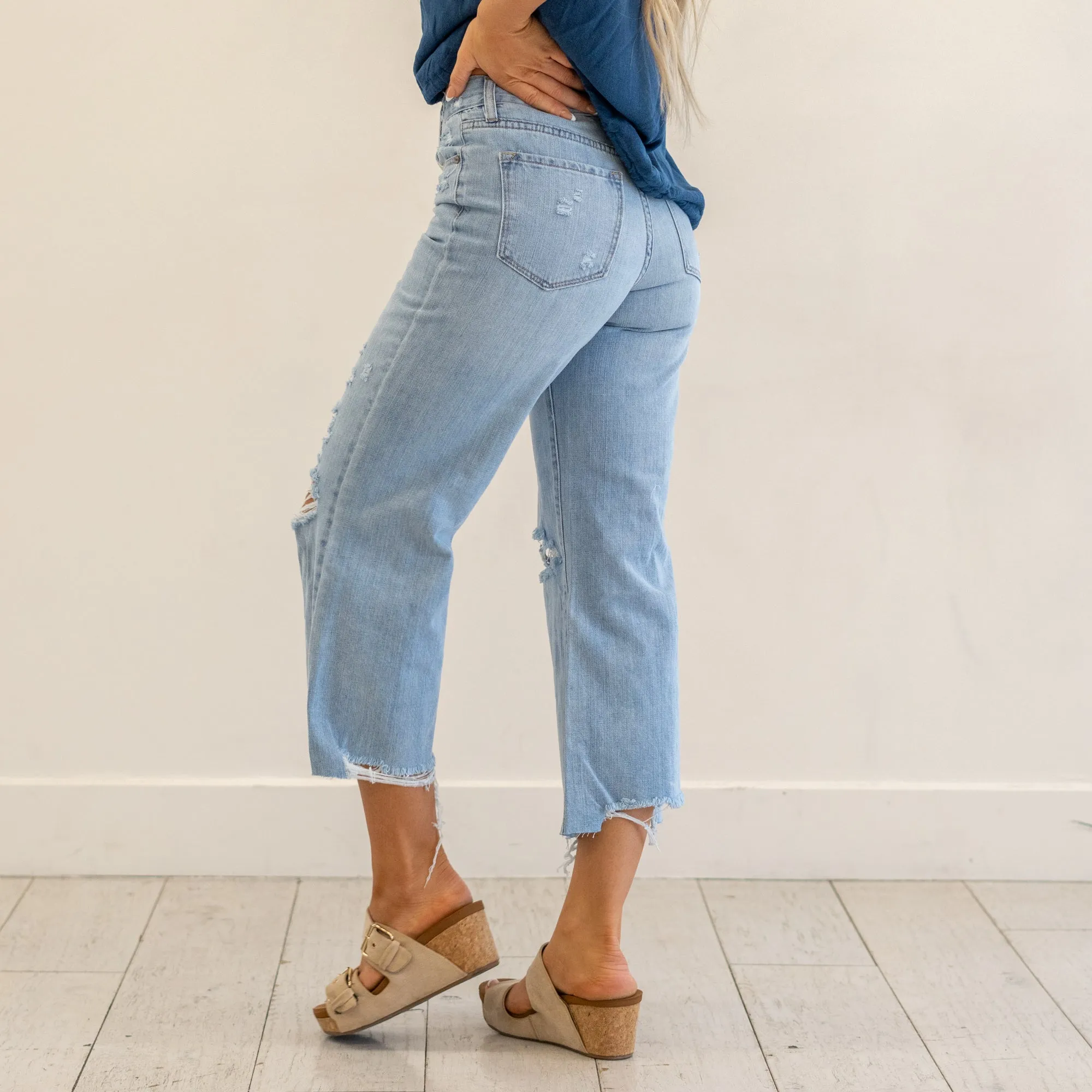 Mariyah Ultra High Rise Cropped Wide Leg