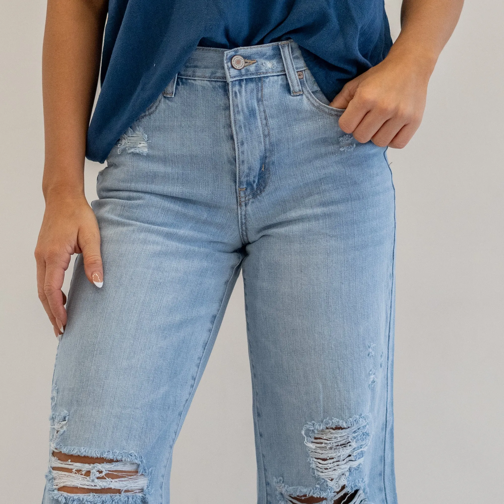 Mariyah Ultra High Rise Cropped Wide Leg