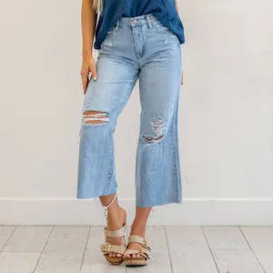 Mariyah Ultra High Rise Cropped Wide Leg