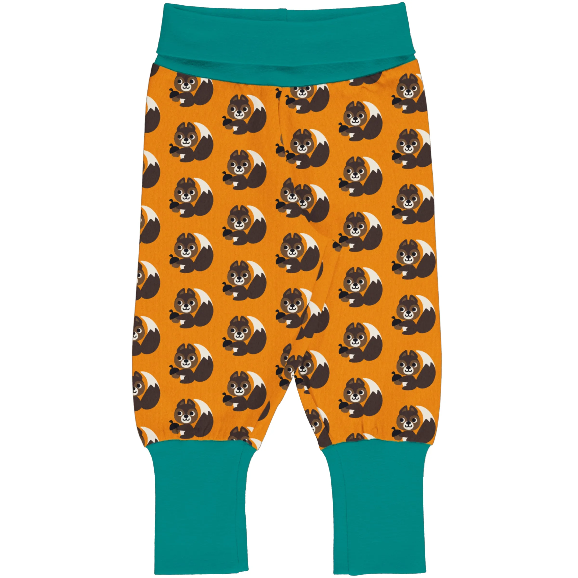 Maxomorra Rib Pants - Squirrel