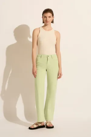 Mia Mid Wide Leg Jean Mint