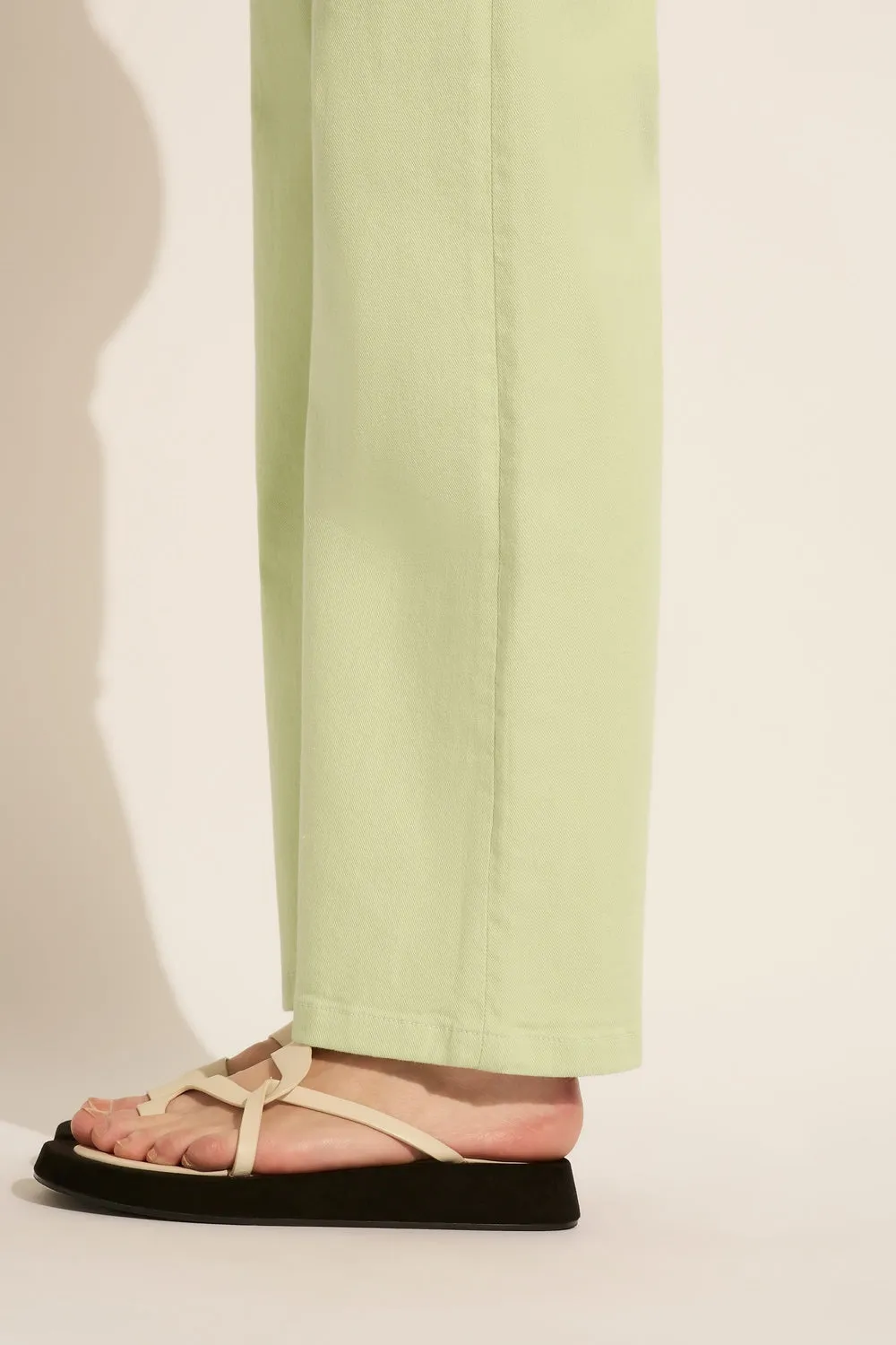 Mia Mid Wide Leg Jean Mint
