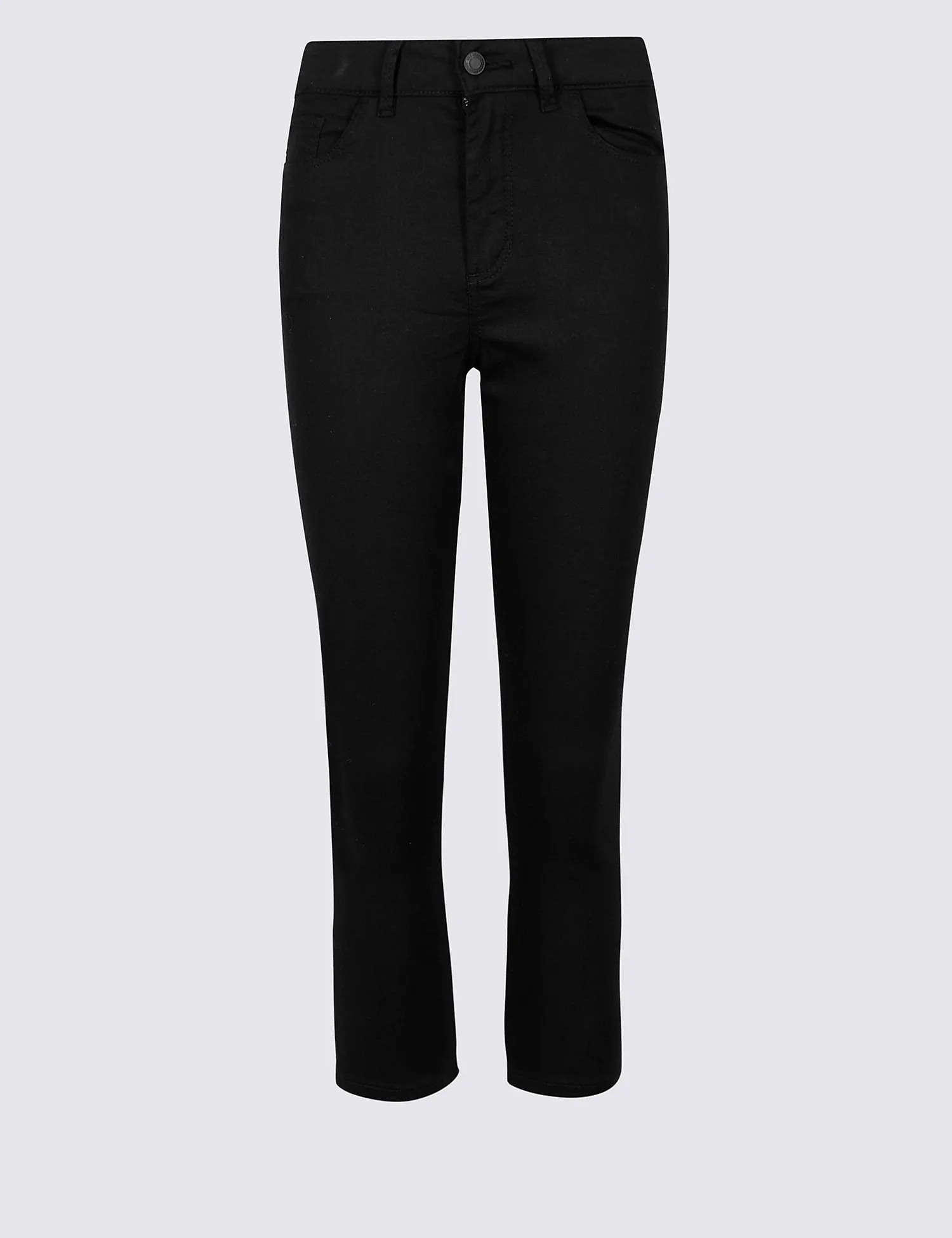 Mid Rise Super Skinny Leg Cropped Jeans