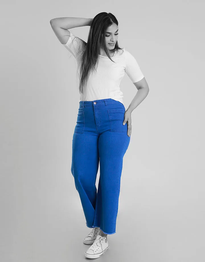 Mid-Rise Wide-Leg Jeans