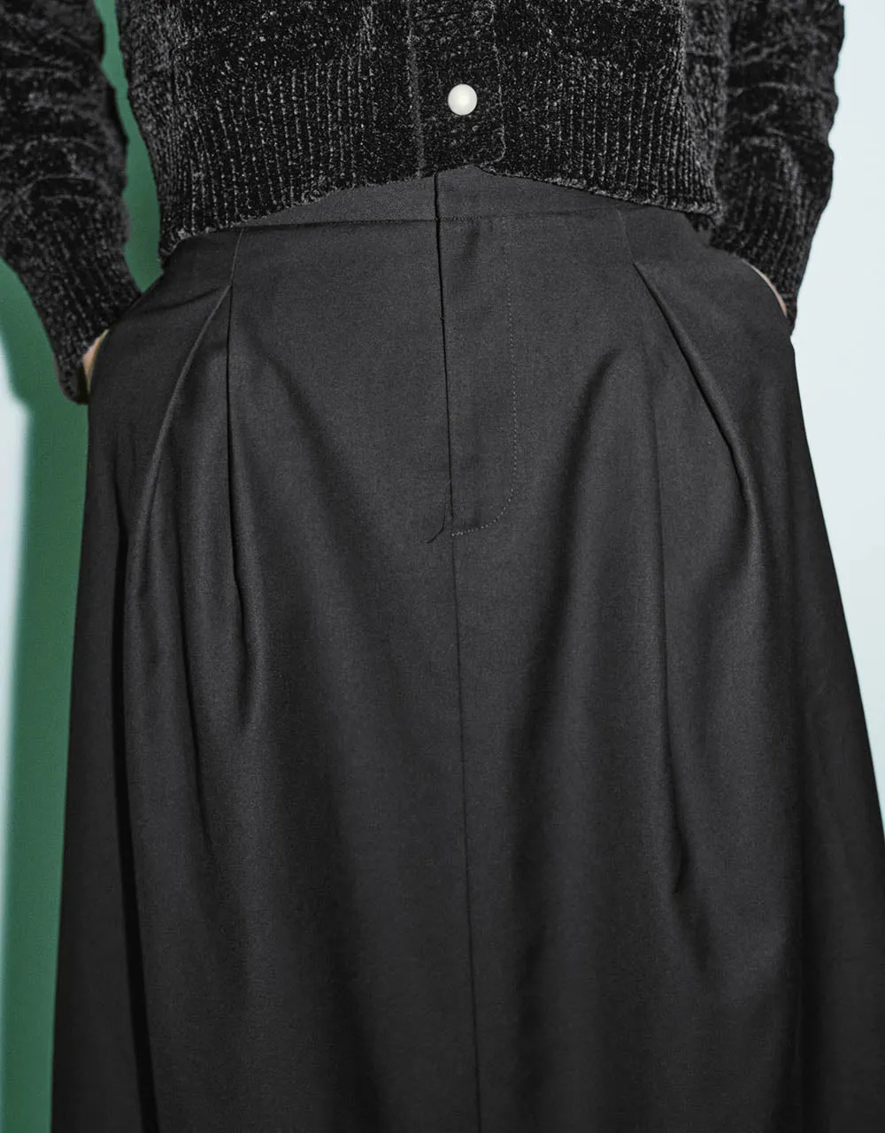 Midi A-Line Skirt