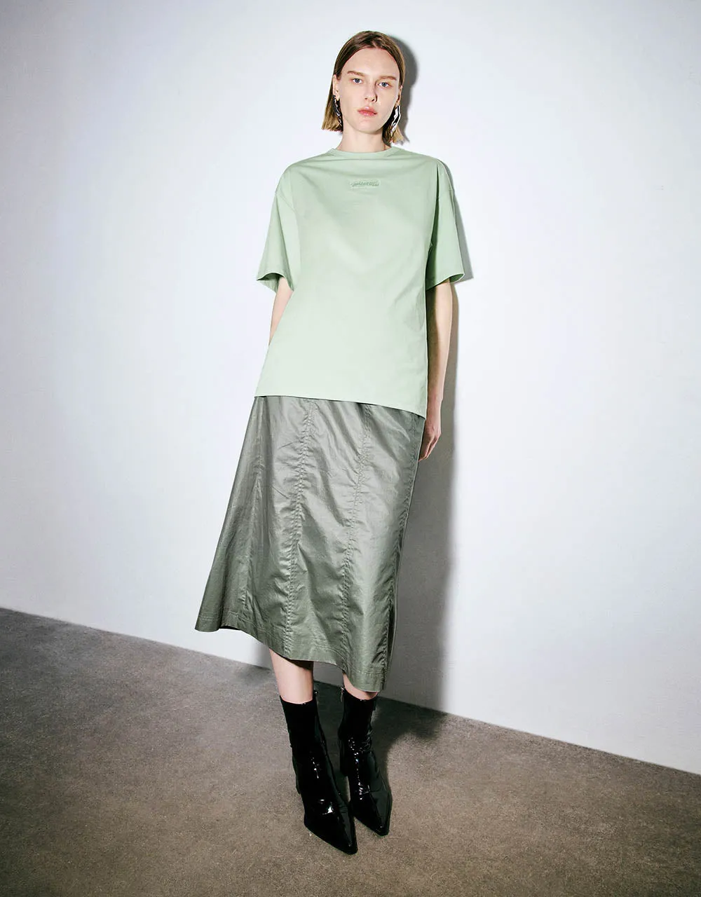 Midi A-Line Skirt