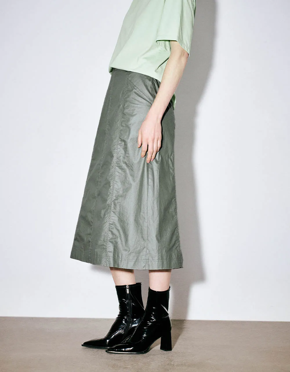 Midi A-Line Skirt