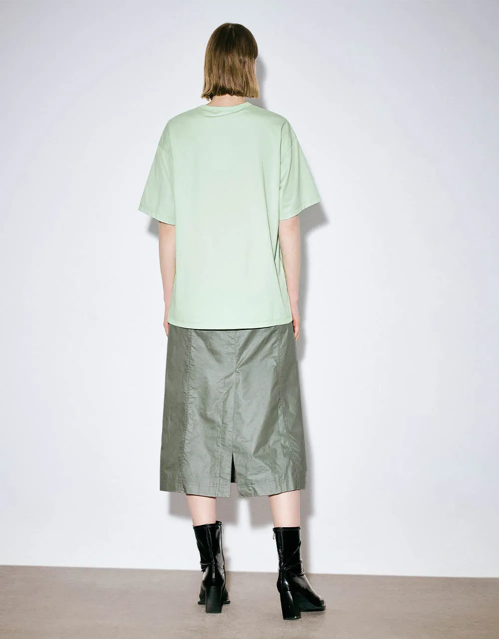 Midi A-Line Skirt