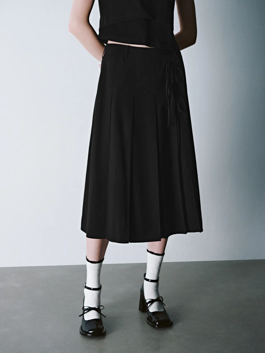 Midi A-Line Skirt