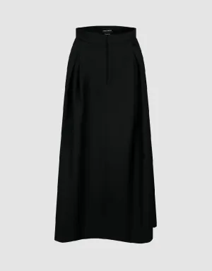 Midi A-Line Skirt