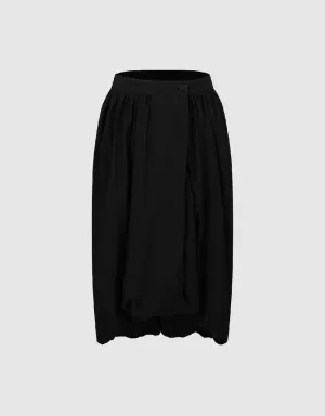 Midi A-Line Skirt
