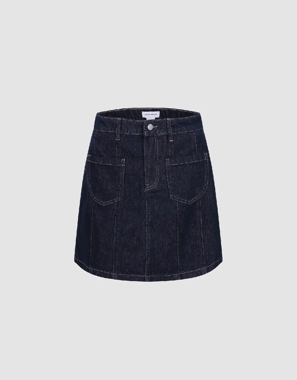 Mini A-Line Denim Skirt