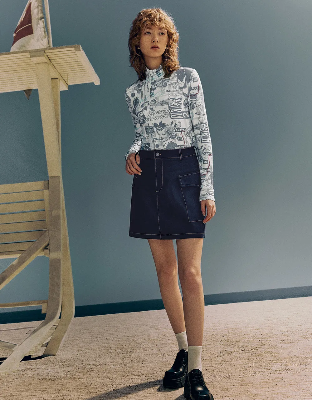Mini A-Line Skirt