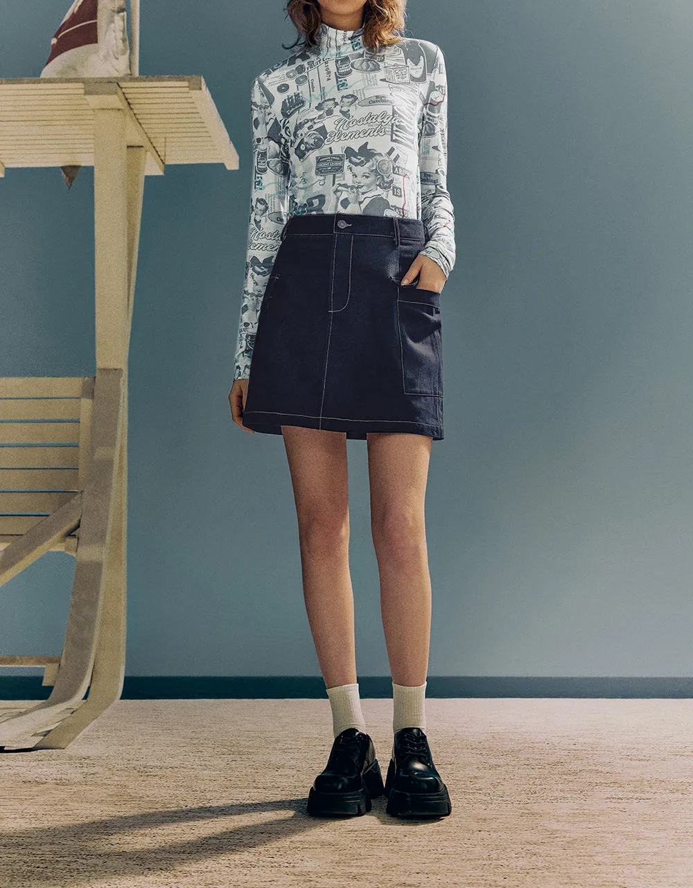 Mini A-Line Skirt