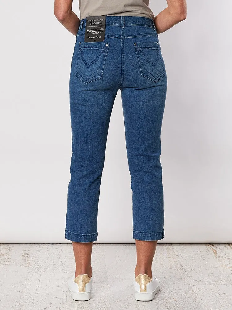 Miracle Crop Jean - Washed Denim