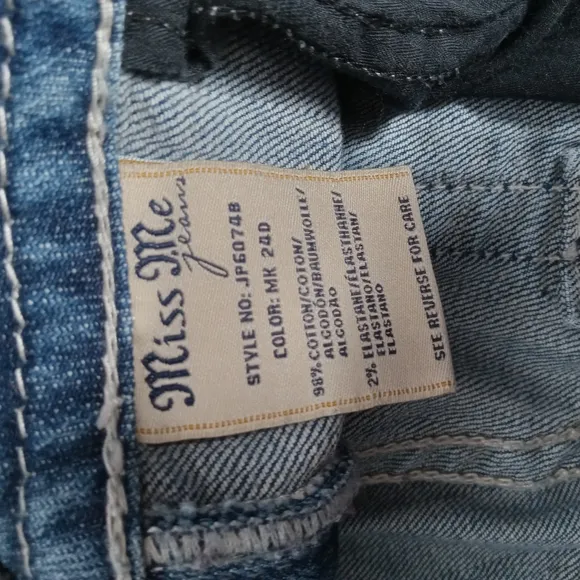 MISS ME WOMEN'S BLUE JEANS SIZE 30 WAIST MEASURES 15.5&quot; ACROSS VGC