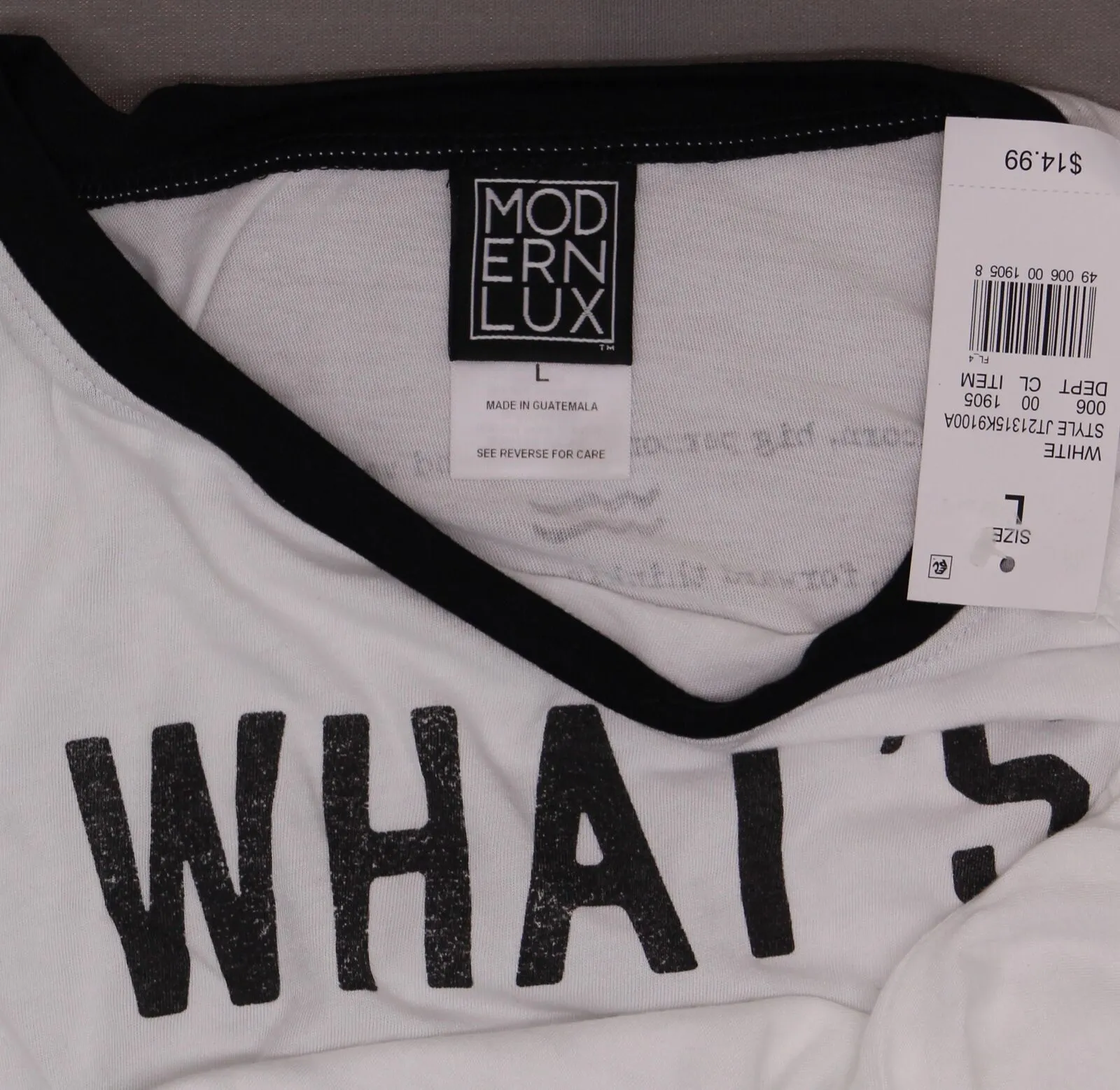 Modern Lux Women's WHAT'S YOUR SIGN? Ringer Graphic T-Shirt