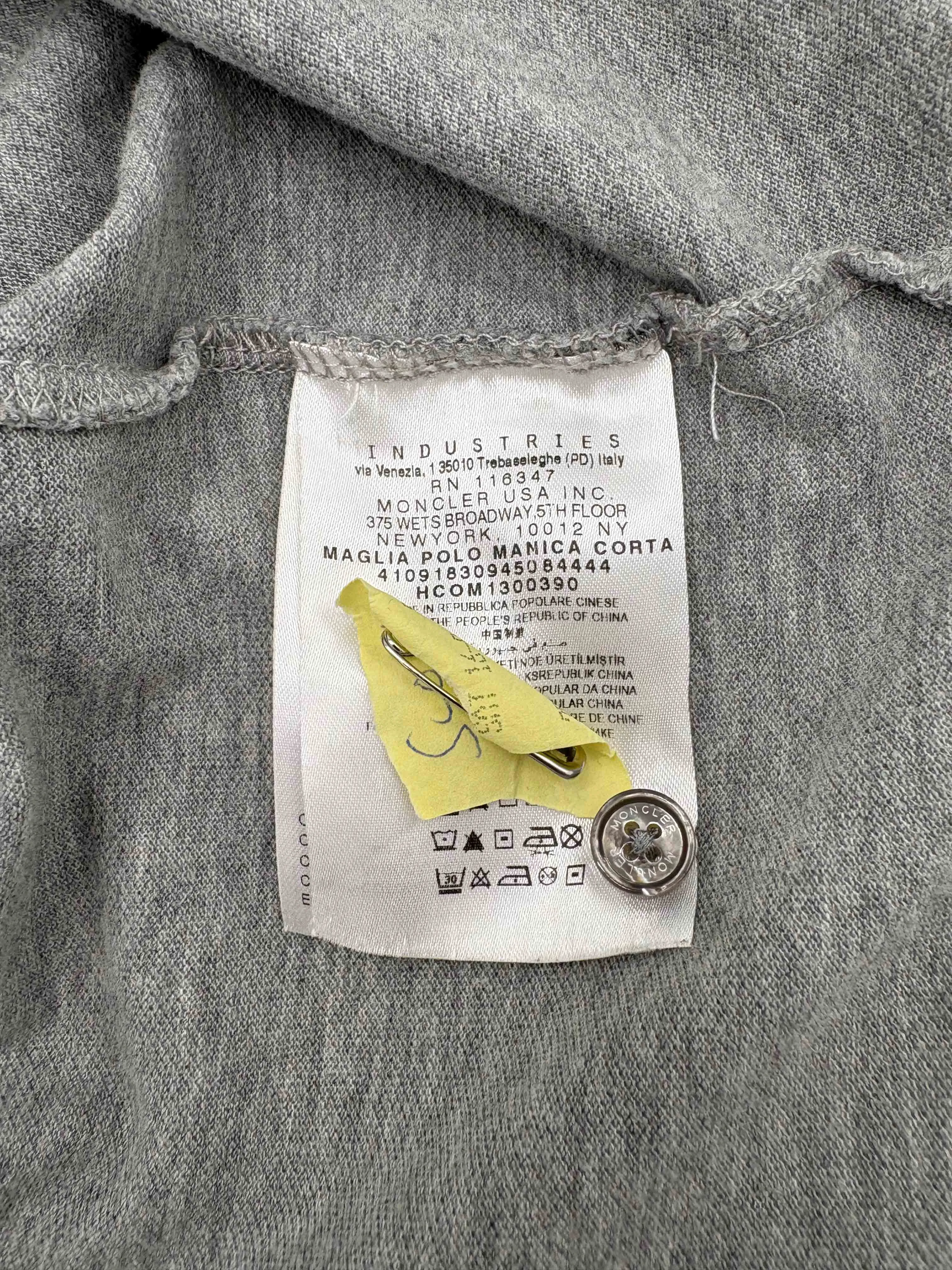 Moncler Maglia Logo Polo - Grey