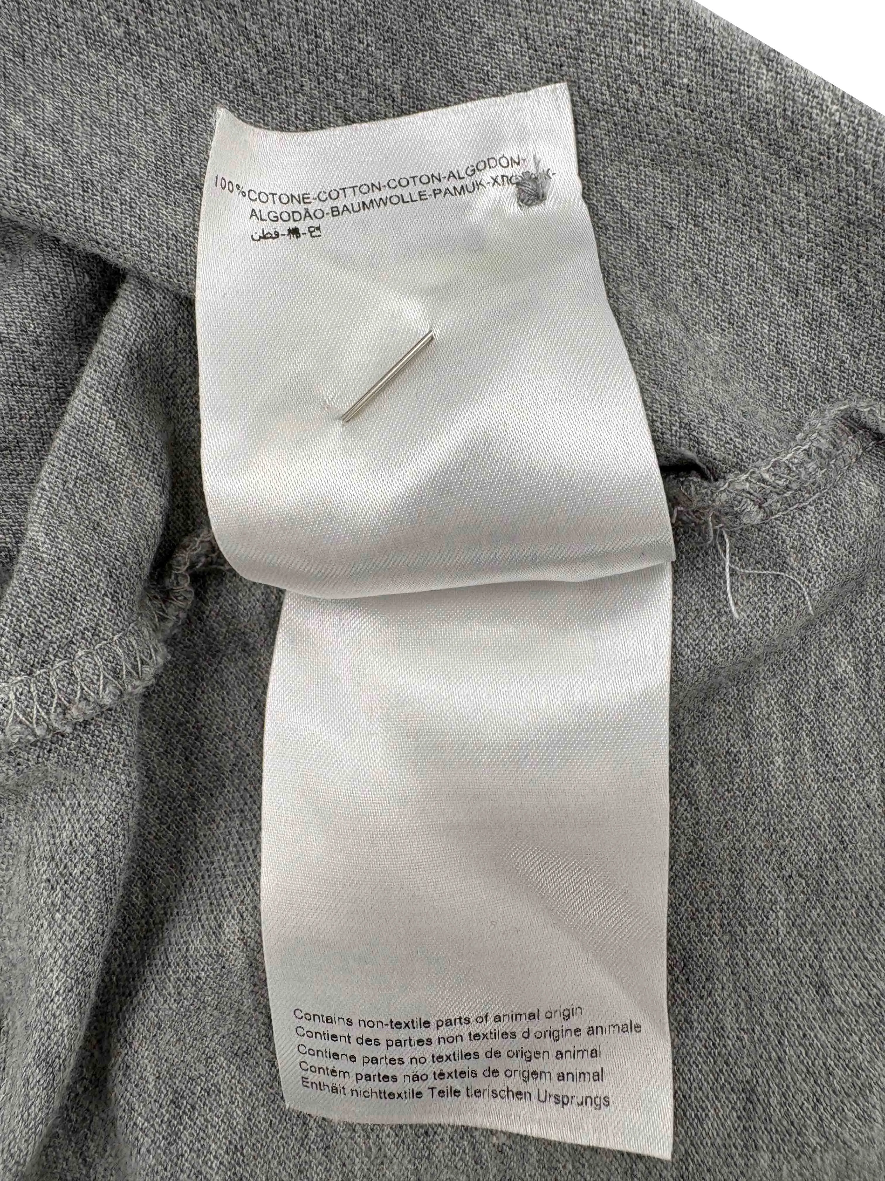 Moncler Maglia Logo Polo - Grey