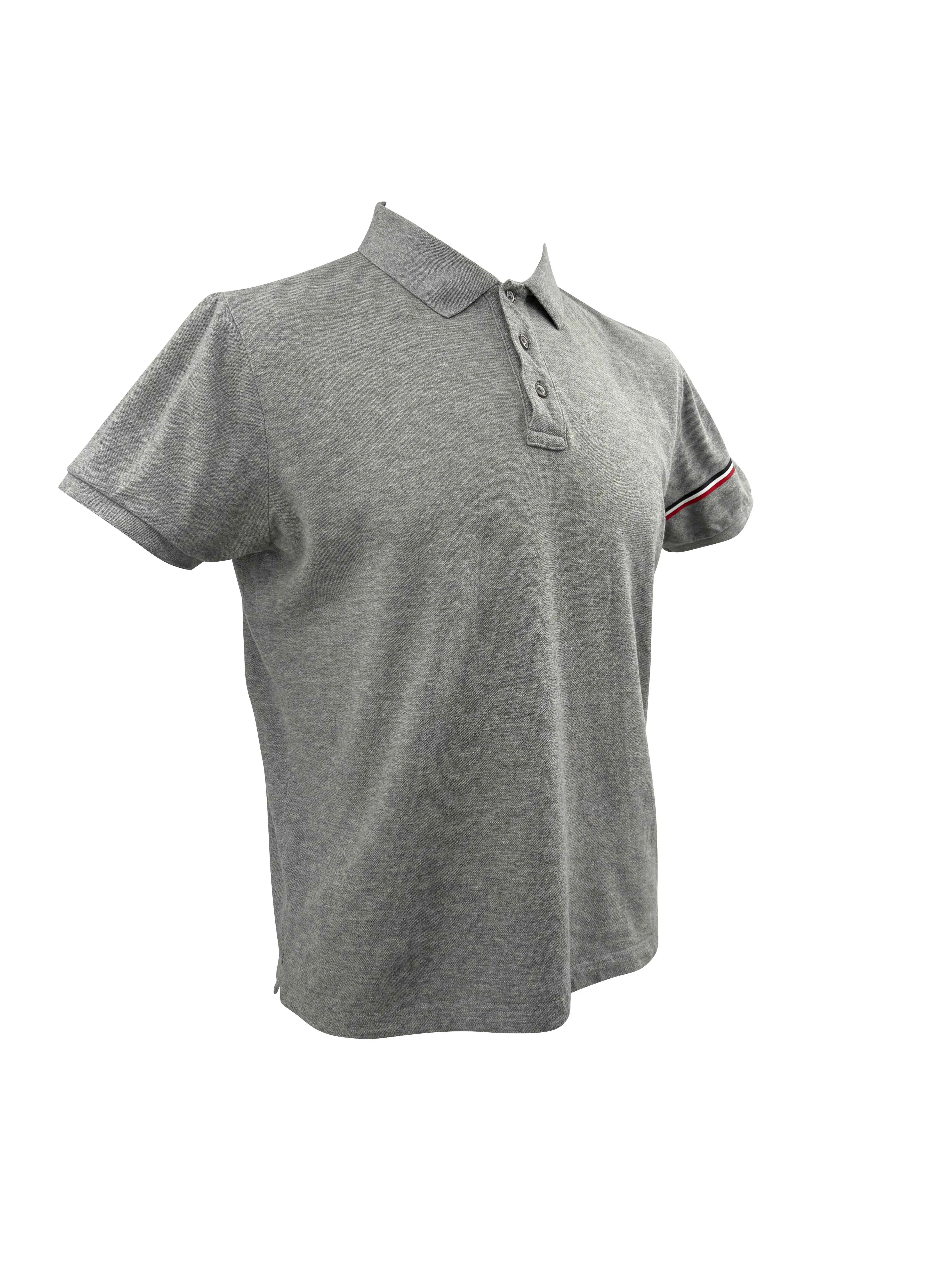Moncler Maglia Logo Polo - Grey