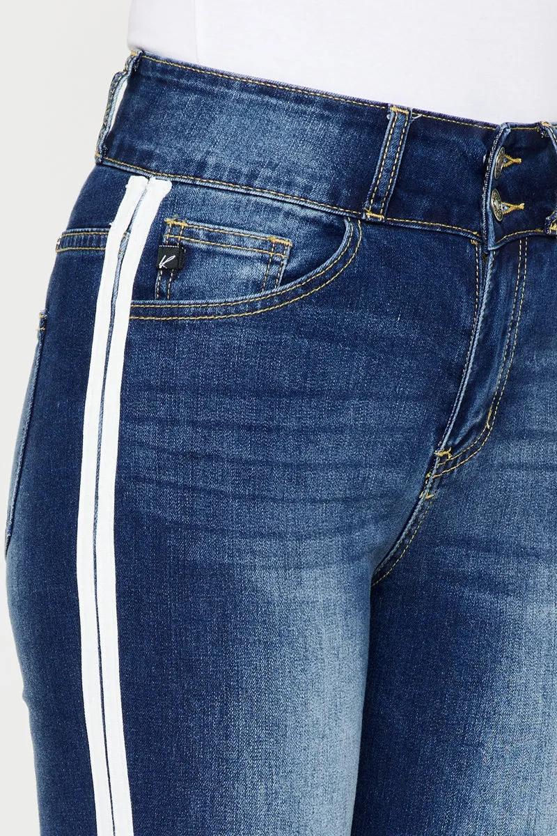 Monique  Mid Rise Cropped Skinny Jeans