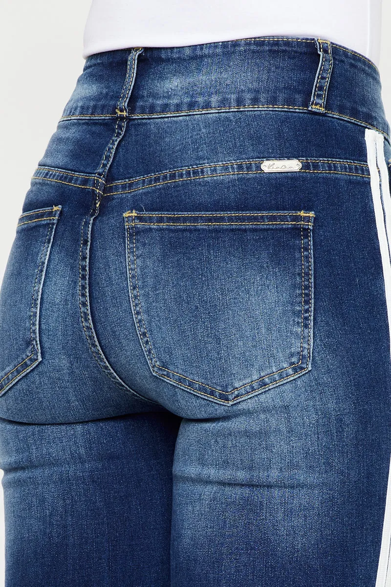 Monique  Mid Rise Cropped Skinny Jeans