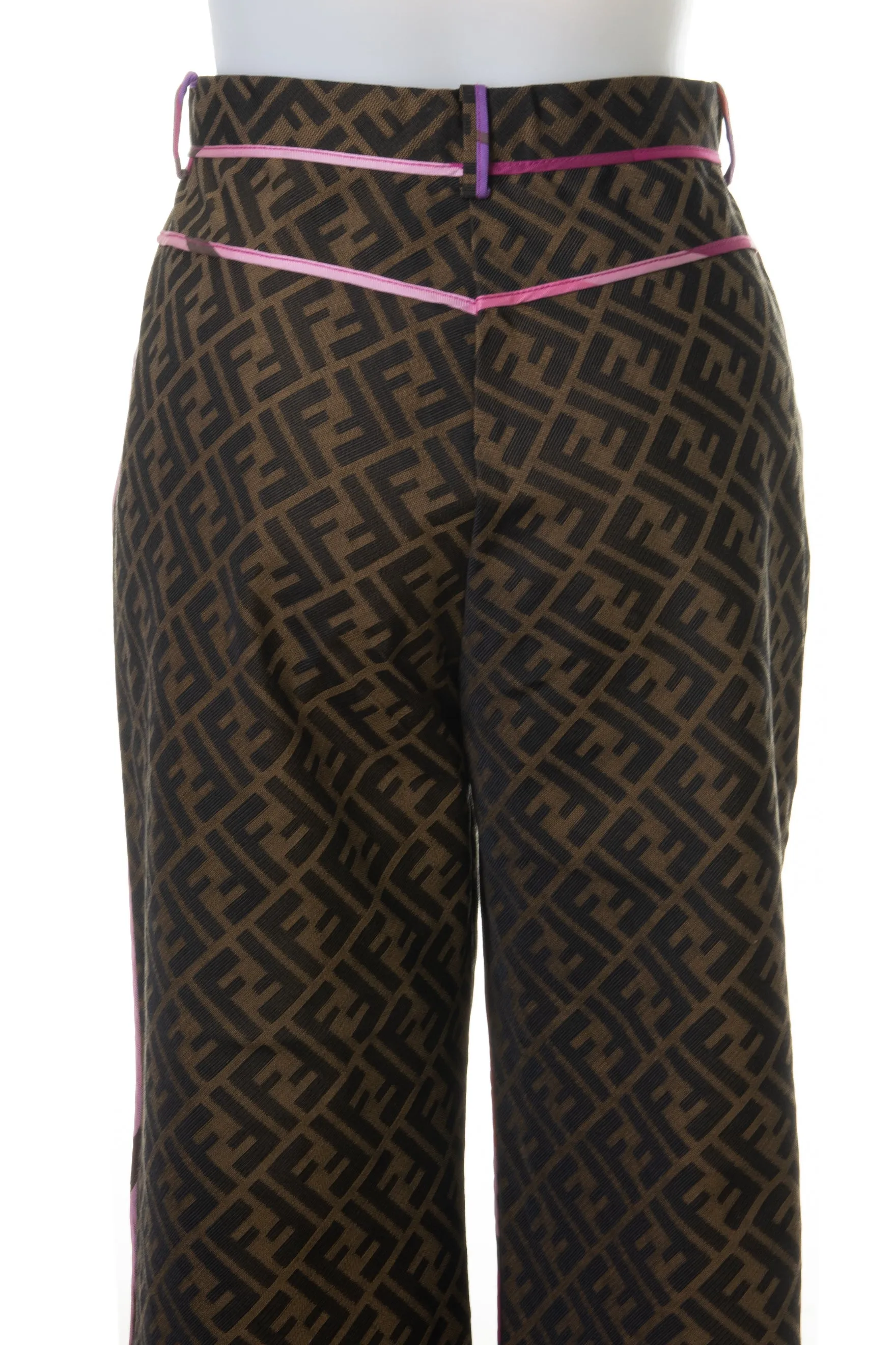Monogram Bootcut Pants