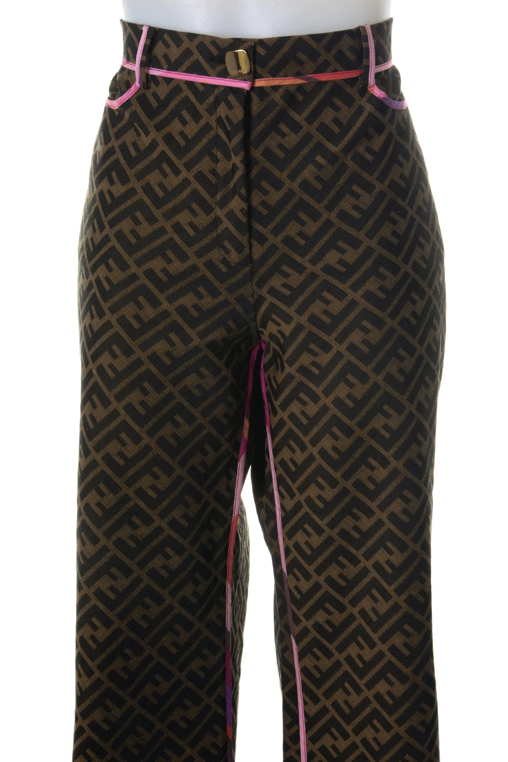 Monogram Bootcut Pants