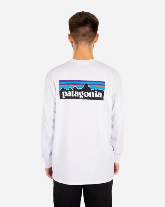 M's Logo L/S P-6 Responsibili Tee - White