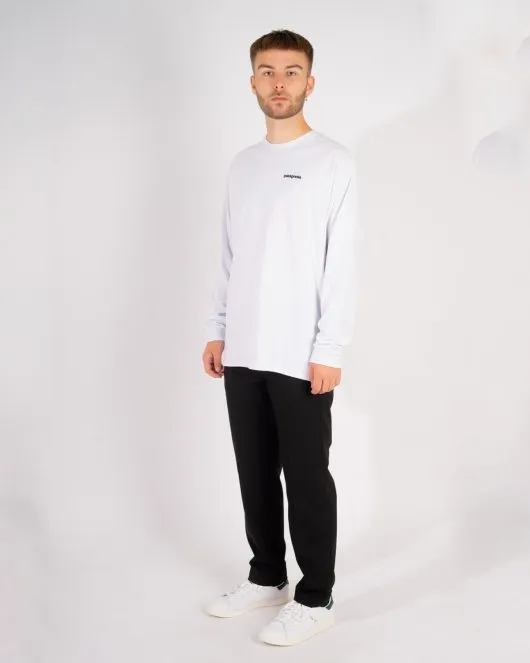 M's Logo L/S P-6 Responsibili Tee - White