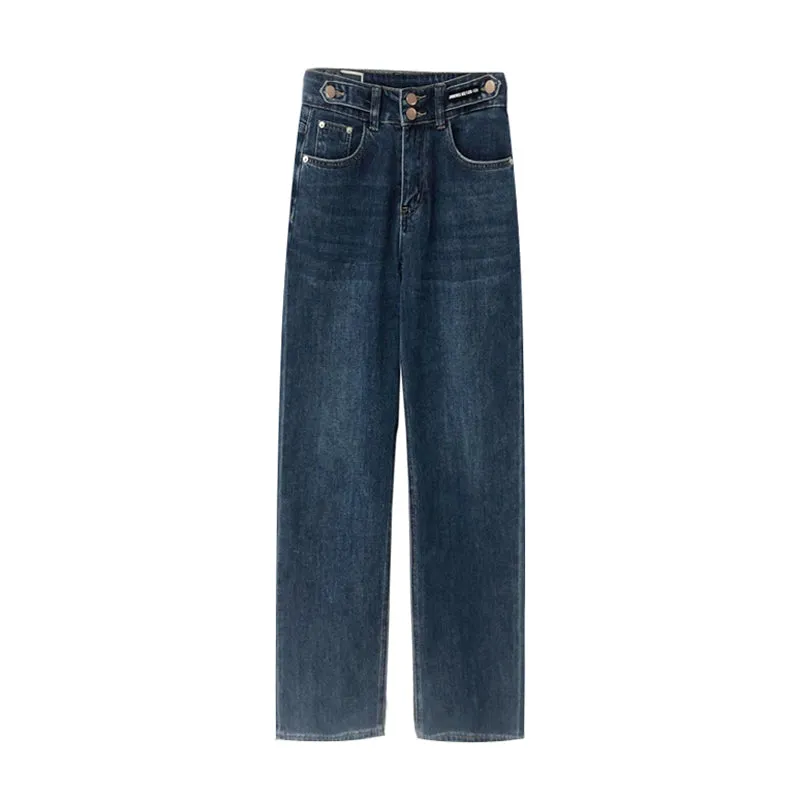 Multi-Button Cropped Jeans